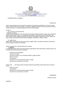 AI GENITORI DELL` ALUNNO/A CLASSE 2A/L Visto il permanere