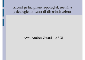 Pregiudizi stereotipi discriminazione