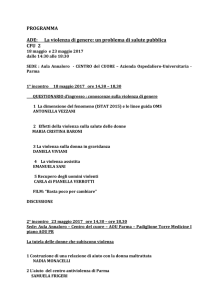 PROGRAMMA ADE: La violenza di genere
