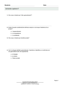 domande capitolo 6°
