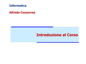 Introduzione all`Informatica Fabrizio Angiulli