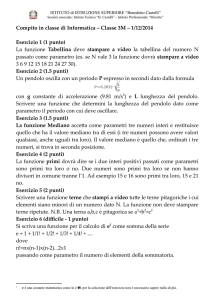 Simulazione compito funzioni
