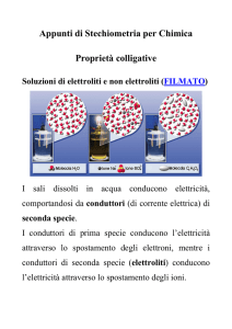 Appunti di Stechiometria per Chimica Proprietà colligative