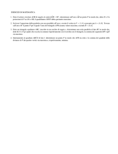ESERCIZI DI MATEMATICA 1. Dato il settore circolare AOB di