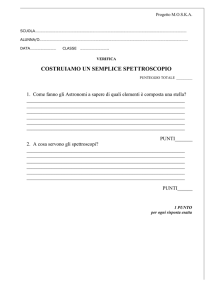 Costruiamo un semplice spettroscopio