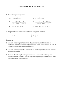 ESERCITAZIONE DI MATEMATICA 1. Risolvi le seguenti equazioni