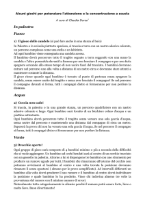 Alcuni giochi per potenziare l`attenzione e la concentrazione a scuola