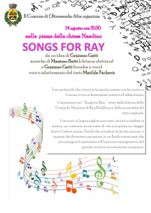 da un`idea di Graziano Gatti musiche di Massimo Betti (chitarra