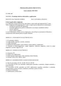 4C Tecnologie elettrico elettroniche applicazioni
