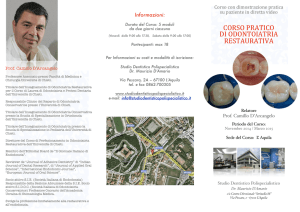 CORSO PRATICO DI ODONTOIATRIA RESTAURATIVA