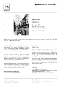 Effetto Venturi Ugo La Pietra Abitare la città 21 maggio - Peep-Hole