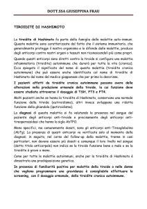 TIROIDITE DI HASHIMOTO