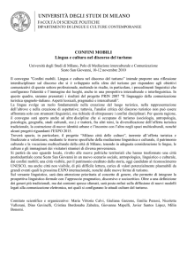 Presentazione - LinguaTurismo