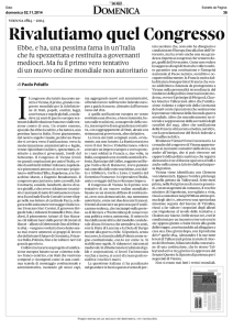 Rivalutiamo quel Congresso