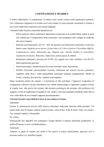 COSTIPAZIONE E DIARREA