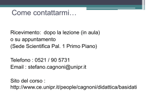 Programma del Corso di Basi di Dati