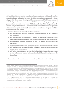 che l`analisi costi-benefici potrebbe essere incompleta, incerta
