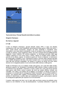 Teoria del drone. Principi filosofici del diritto di uccidere Gregoire