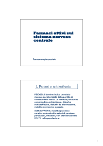 Farmaci del sistema nervoso centrale
