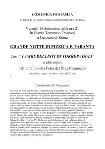 GRANDE NOTTE DI PIZZICA E TARANTA Con i