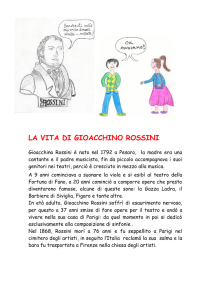 Vita e casa ROSSINI - "Elio Tonelli" Pesaro