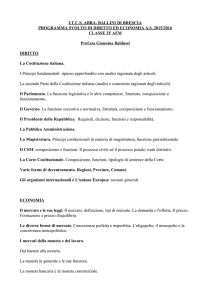 I.T.C.S. ABBA BALLINI DI BRESCIA PROGRAMMA SVOLTO DI