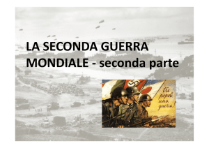 LA SECONDA GUERRA MONDIALE - seconda parte
