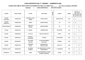 LICEO ARTISTICO ISA “F. GRANDI” – SORRENTO (NA)