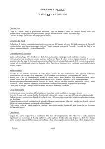 PROGRAMMA DI FISICA CLASSE 4 A - A.S. 2015