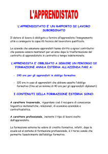 l`apprendistato e` un rapporto di lavoro subordinato i contenuti della