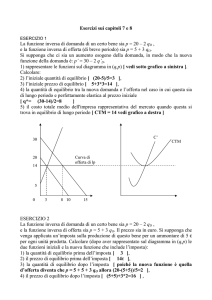 Esercizi sui capp 7 e 8