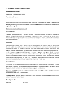 programma di greco IV D Mameli prof.ssa