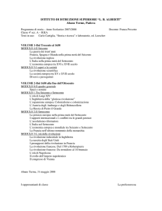 Programma di Storia 4a IGEA 2007 2008