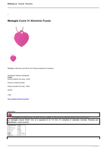 Medaglia Cuore Fucsia
