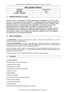 relazione FISICA 5S - Liceo Statale Carlo Porta | Erba