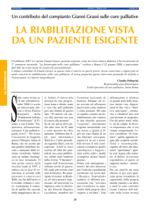 La riabilitazione vista da un paziente esigente (Fisioterapisti)