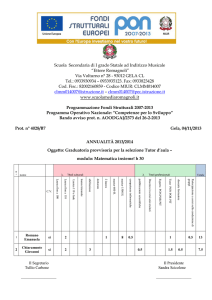 graduatoria tutor Matematica insieme