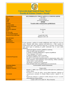 Tecniche della comunicazione pubblicitaria