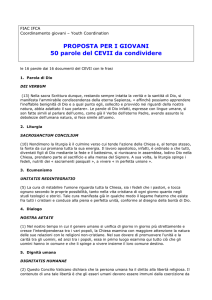 16 parole dai 16 documenti del CEVII con le frasi