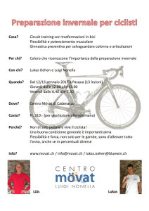 Cosa? Circuit training con trasformazioni in bici Flessibilità e