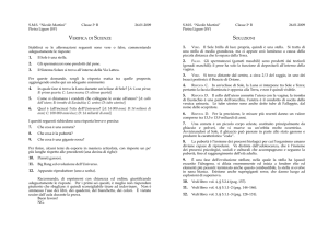 verifica di scienze soluzioni