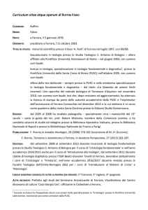 Curriculum vitae atque operum di RUFFINI FABIO