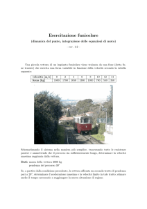 Esercitazione funicolare