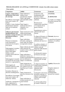 PROGRAMMAZIONE di LATINO per COMPETENZE triennio liceo