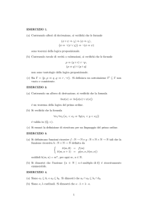 ESERCIZIO 1. (a) Costruendo alberi di derivazione, si verifichi che