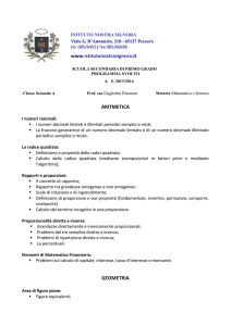ARITMETICA GEOMETRIA www.istitutonostrasignora.it
