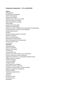 Programma matematica II D as2011/2012