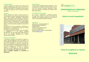 DIPARTIMENTO DI CHIRURGIA Guida ai servizi ospedalieri Carta
