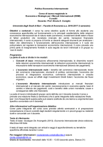 Politica economica internazionale