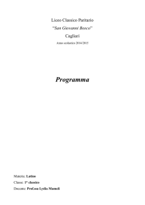 Programma - Istituto Salesiano Don Bosco